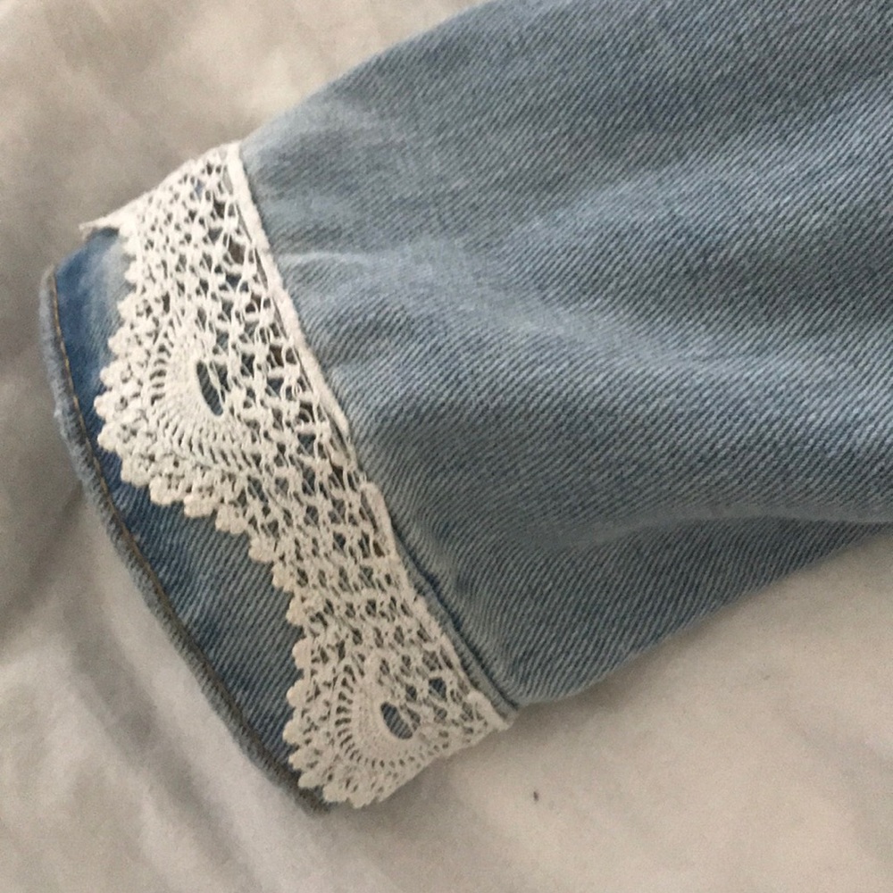 Hand Embroidered Jean Jacket - Picture 6 of 8